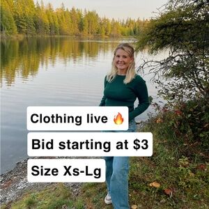 $3 STARTS - LIVE clothing sale 🔥